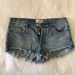 Free people cut off jean shorts